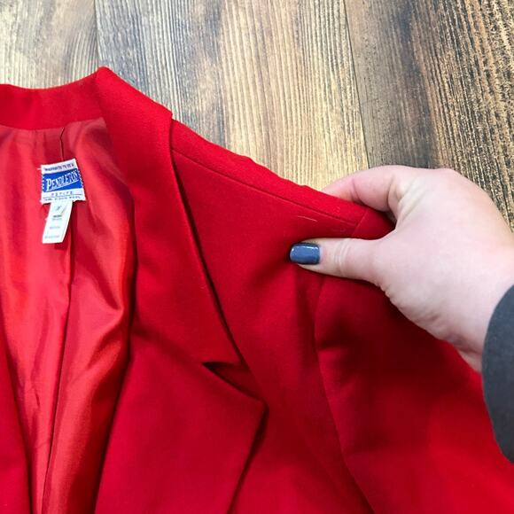 Vintage Pendleton Wool Blazer Red USA Made 16 Petite 1990s 1980s - Picture 9 of 12